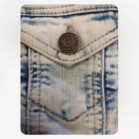 Mavi Acid Wash Light Wash Denim Jean Jacket Size XS - Picture 6 of 10